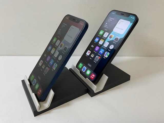 Apple iphone 12 - 128 gb - black / blue (2x) - afbeelding 5 van  6