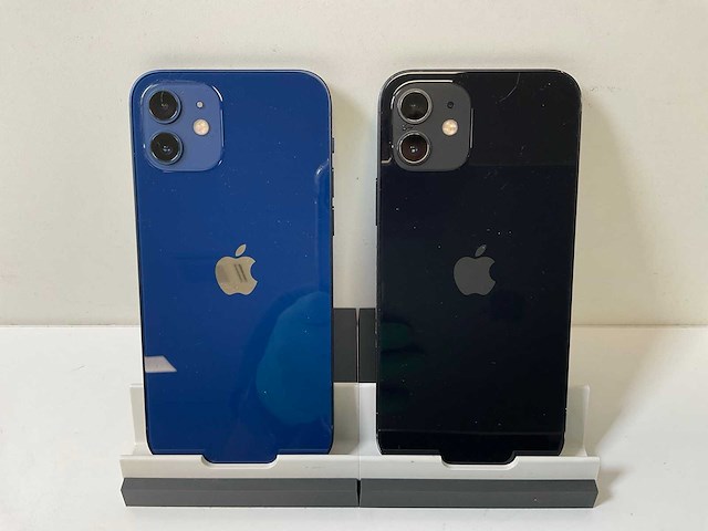 Apple iphone 12 - 128 gb - black / blue (2x) - afbeelding 6 van  6