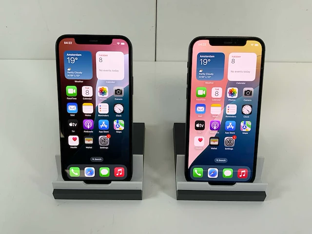 Apple iphone 12 - 256 gb - black (2x) - afbeelding 1 van  4