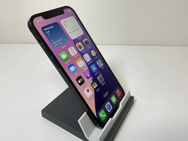 Apple iphone 12 - 256 gb - zwart - afbeelding 2 van  5