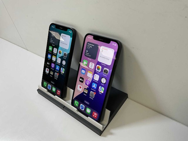 Apple iphone 12 - 64 gb - black (2x) - afbeelding 3 van  6