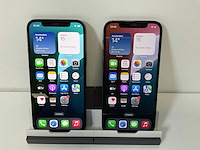 Apple iphone 12 - 64 gb - black (2x) - afbeelding 1 van  6