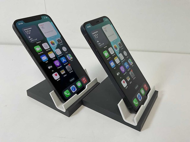 Apple iphone 12 - 64 gb - black (2x) - afbeelding 4 van  6