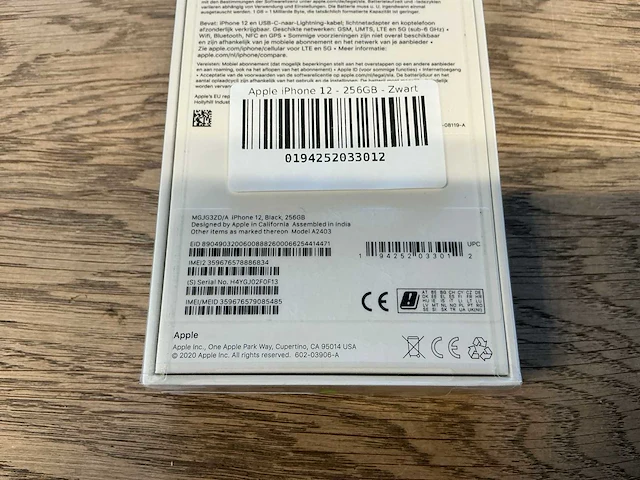Apple iphone 12 256gb zwart - afbeelding 5 van  9