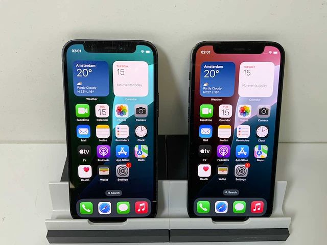 Apple iphone 12 mini - 64 gb - black (2x) - afbeelding 1 van  4