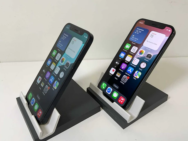Apple iphone 12 mini - 64 gb - black (2x) - afbeelding 3 van  4