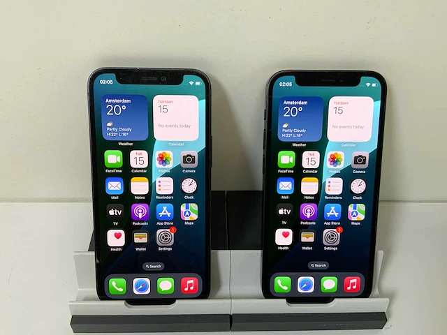 Apple iphone 12 mini - 64 gb - black (2x) - afbeelding 1 van  4