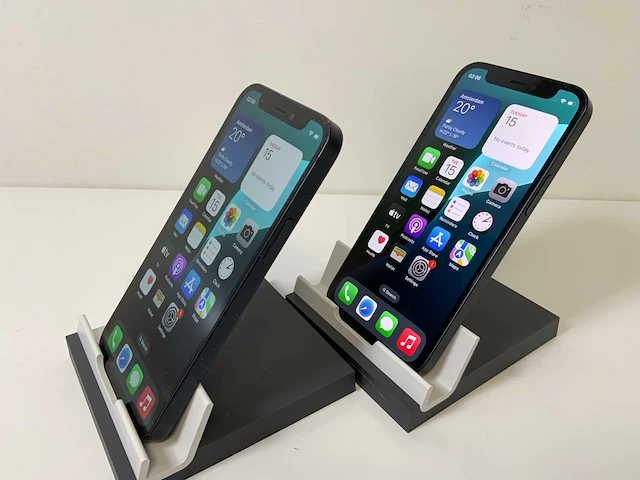 Apple iphone 12 mini - 64 gb - black (2x) - afbeelding 3 van  4