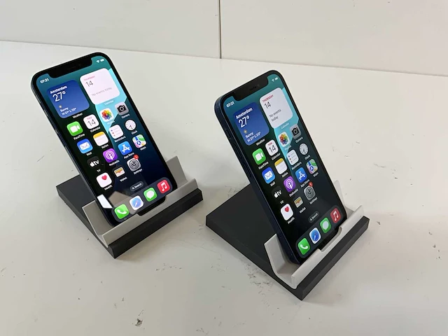 Apple iphone 12 mini - 64 gb - blue (2x) - afbeelding 2 van  4