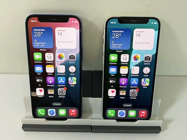 Apple iphone 12 mini - 64 gb / 128 gb - blue / green (2x) - afbeelding 1 van  6