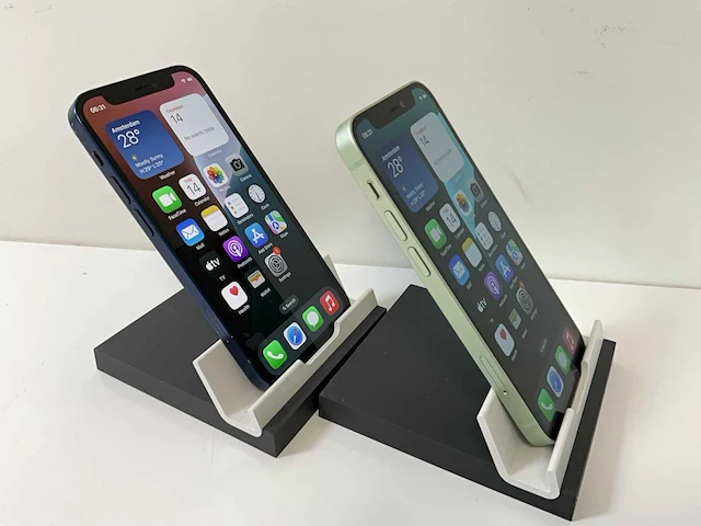 Apple iphone 12 mini - 64 gb / 128 gb - blue / green (2x) - afbeelding 2 van  6