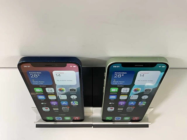 Apple iphone 12 mini - 64 gb / 128 gb - blue / green (2x) - afbeelding 4 van  6