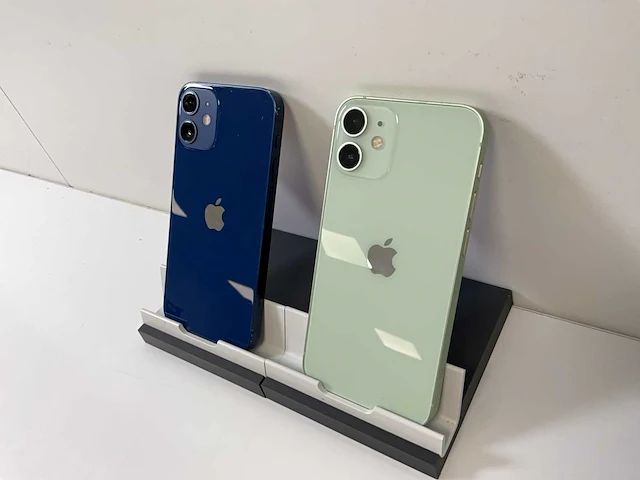 Apple iphone 12 mini - 64 gb / 128 gb - blue / green (2x) - afbeelding 6 van  6