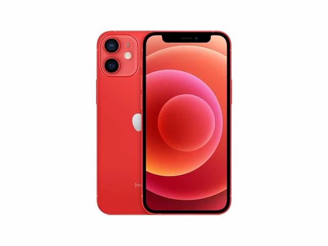 Apple iphone 12 mini - 64gb - rood - afbeelding 1 van  1