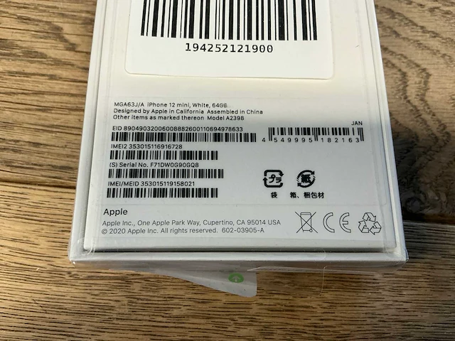 Apple iphone 12 mini 64gb wit - afbeelding 8 van  8
