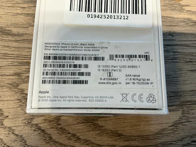 Apple iphone 12 mini 64gb zwart - afbeelding 3 van  3