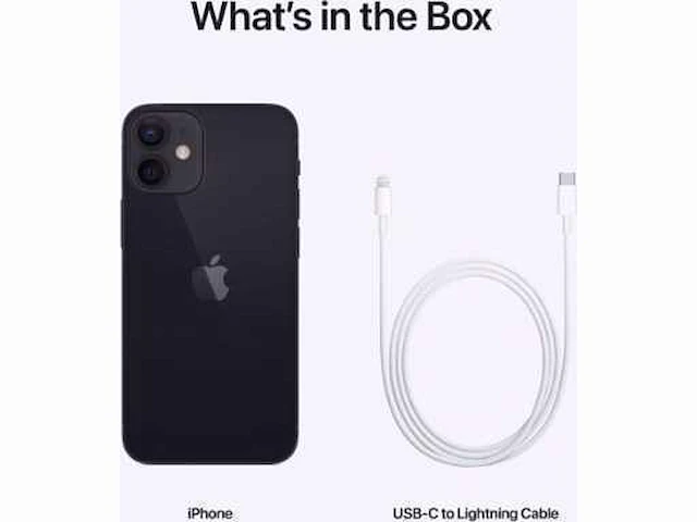 Apple iphone 12 mini 64gb zwart - afbeelding 5 van  8