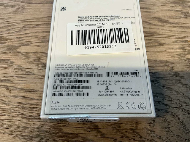 Apple iphone 12 mini 64gb zwart - afbeelding 8 van  8