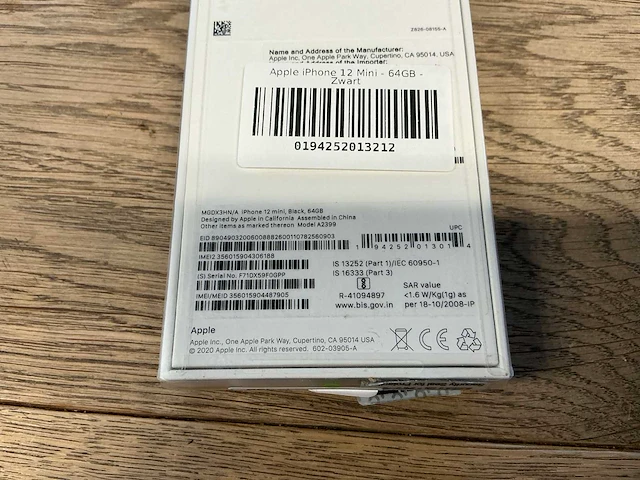 Apple iphone 12 mini 64gb zwart - afbeelding 8 van  8