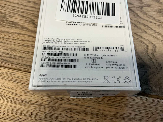 Apple iphone 12 mini 64gb zwart - afbeelding 1 van  2