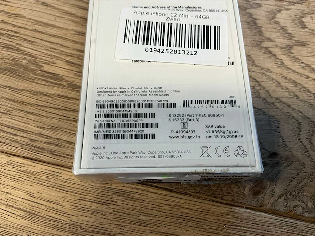 Apple iphone 12 mini 64gb zwart - afbeelding 8 van  8