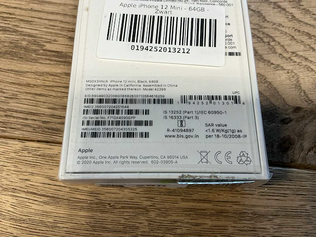 Apple iphone 12 mini 64gb zwart - afbeelding 8 van  8