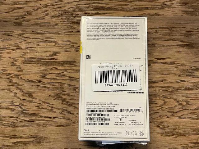 Apple iphone 12 mini 64gb zwart - afbeelding 2 van  2