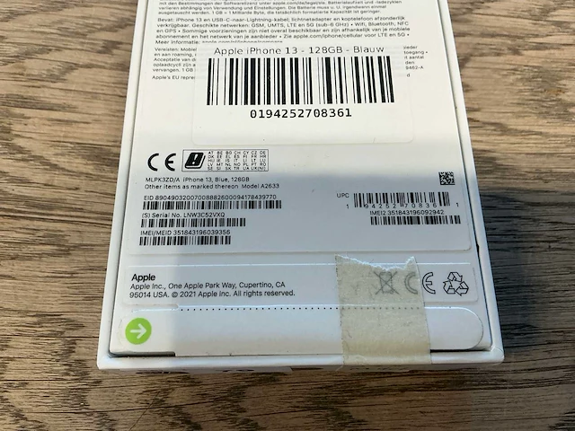 Apple iphone 13 128gb blauw - afbeelding 8 van  8