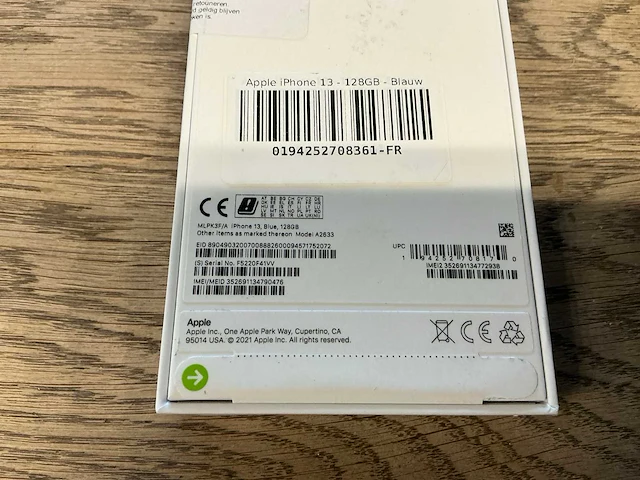 Apple iphone 13 128gb blauw - afbeelding 4 van  4