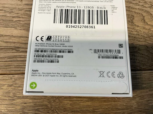 Apple iphone 13 128gb blauw - afbeelding 8 van  8