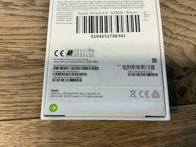 Apple iphone 13 128gb blauw - afbeelding 8 van  8