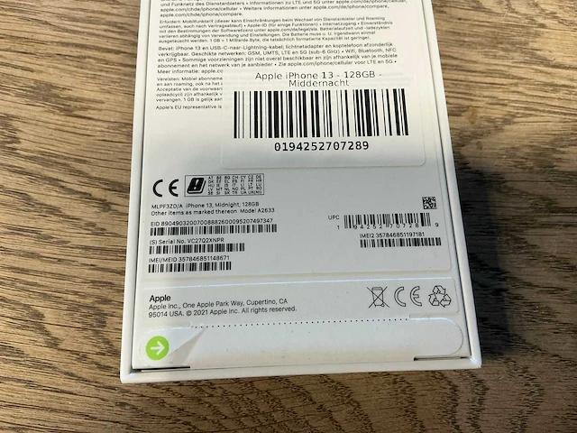 Apple iphone 13 128gb middernacht - afbeelding 8 van  8