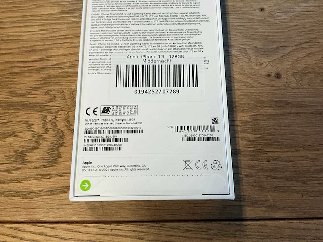 Apple iphone 13 128gb middernacht - afbeelding 8 van  8