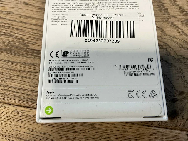 Apple iphone 13 128gb middernacht - afbeelding 8 van  8