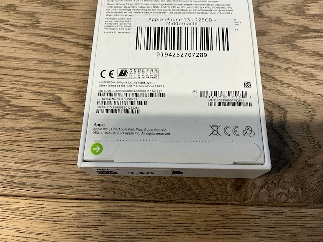 Apple iphone 13 128gb middernacht - afbeelding 7 van  8