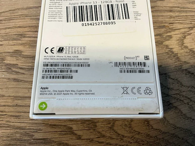 Apple iphone 13 128gb rood - afbeelding 7 van  8
