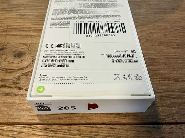 Apple iphone 13 128gb rood - afbeelding 8 van  8