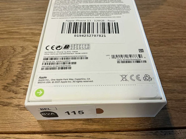 Apple iphone 13 128gb roze - afbeelding 2 van  10