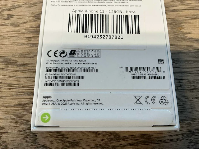 Apple iphone 13 128gb roze - afbeelding 2 van  9