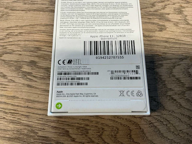 Apple iphone 13 128gb sterrenlicht - afbeelding 2 van  2