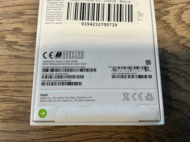 Apple iphone 13 256gb blauw - afbeelding 4 van  8