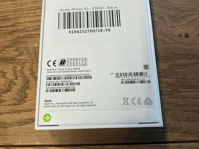 Apple iphone 13 256gb blauw - afbeelding 8 van  8