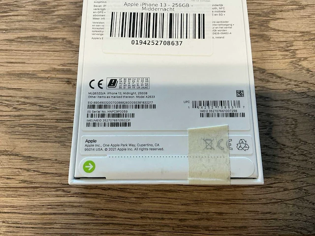 Apple iphone 13 256gb middernacht - afbeelding 8 van  8
