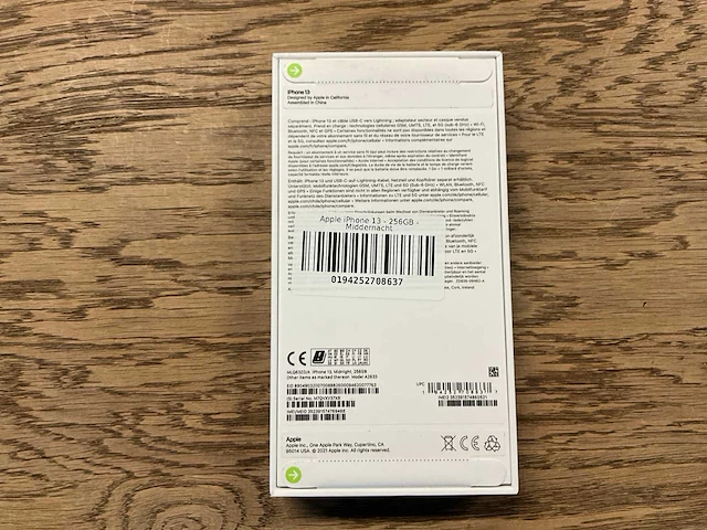 Apple iphone 13 256gb middernacht - afbeelding 8 van  8