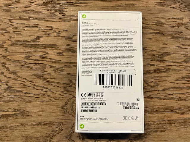 Apple iphone 13 256gb middernacht - afbeelding 8 van  8