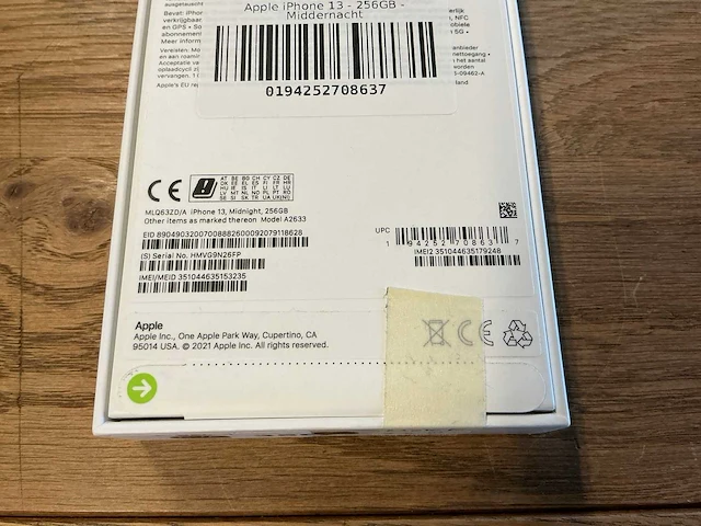 Apple iphone 13 256gb middernacht - afbeelding 8 van  8