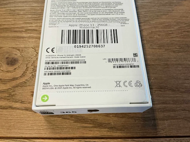 Apple iphone 13 256gb middernacht - afbeelding 8 van  8