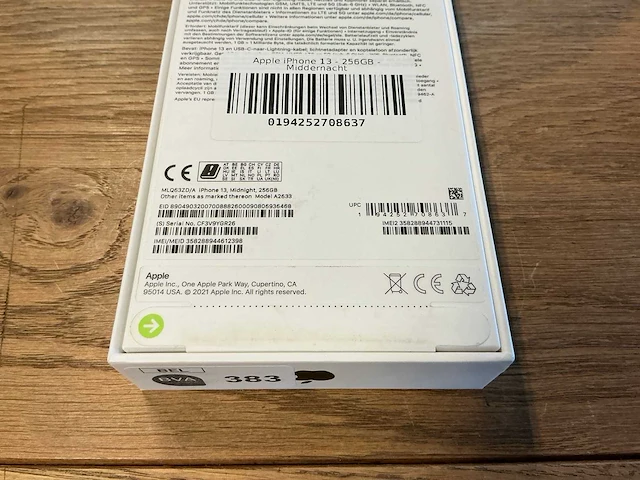 Apple iphone 13 256gb middernacht - afbeelding 8 van  8