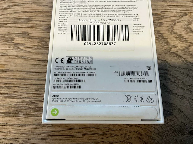 Apple iphone 13 256gb middernacht - afbeelding 8 van  8