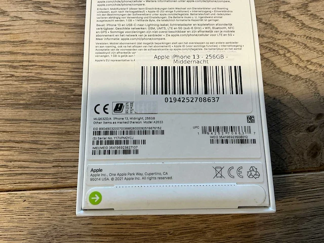 Apple iphone 13 256gb middernacht - afbeelding 8 van  8